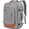 ZOMFELT Zaino Ryanair 40x30x20, 24L Bagaglio a Mano Zaino da Viaggio Donna, Zaino Impermeabile per Laptop da 15,6 pollici per Scuola e Lavoro Trekking, Zaino casual per EasyJet,Wizz Air, Grigio