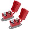 VGOL 2 Set 30A Interruttore Reset 6-48V Fusibile Doppia Batt. con Copr. e Bullone Auto Camion Marino RV Bus TOSA. Moto Barca