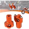 Runfarr 1 1/8 28mm Riser Manubrio Moto,Supporti Manubrio Riser Arancione