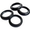 YUHOW 37x49x8 Paraolio Forcella Ammortizzatore Anteriore Parapolvere Per YAMAHA VP 250 125 XJ900 XV920R XV1000 XS1100 Coperchio Antipolvere(Black- 1 set)