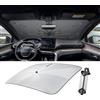 LUWU [Aggiornato] Ombrello Parasole Auto Compatibile con Peugeot 3008 2016-2024 Parabrezza Parasole Auto ad Ombrello Pieghevole per Parabrezza Anteriore Interno 3008 Accessori