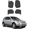OMAC Tappetini Tappetini in Gomma Compatibili con Mercedes ML II W164 2005-2011 OMAC Premium 3D Nero TPE Gomma