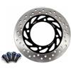 Konerstone Arashi Dischi Freno Posteriore Rotore + Bulloni di Montaggio per Hon.da Silverwing 600 01-07/XL600V 91-99/XL650V Transalp 00-07/XL700V TRANSALP 700 08-11/CB750F CB750 92-95/CB900F HORNET 900 02-06