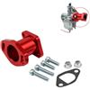 BlissfulAbode Adattatore carburatore motore per collettore di aspirazione VM22 PZ19 PZ26 con montaggio di precisione in metallo CNC per motori a cilindrata ridotta (rosso)