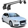 OMAC Menabo Barre portapacchi trasversali compatibili con Audi A3 8V Sportback 2012-2020, colore: Nero