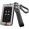 HIBEYO Custodia intelligente per chiave auto, adatta per Renault Koleos Kadjar Captur Zoe Scenic Laguna Clio Megane Custodia portachiavi con telecomando a 4 tasti, colore: nero