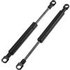 A ABSOPRO 200mm/7.87 Gas Struts 34lb/150N/15kg Gas Springs Black Carbon Steel 2 Pcs, RV Car Toolbox Lid Storage Box Cover Cabinet Door Cover