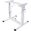 HEYOUTH Gamba del Tavolo Regolabile per Camper - Supporto Tavolo Pieghevole e Regolabile in Altezza (30-70 cm) in Acciaio Robusto, Sostegno Che risparmia Spazio per Barca e Autobus (White)