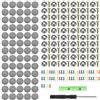 KARELLS Kit Riparazione Cielo Auto, Vite per Riparazione Tetto Auto, 65 Pezzi Riparazione automobilistica Rivetti, Kit Cielo Auto, Ripara Cielo Auto, Puntine per Cielo Auto, grigio