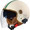 VVPEC Bluetooth Moto 3/4 Casco Auricolare E Microfono Integrati Con Doppia Visiera Certificazione ECE Casco Jet Jet Per Adulti Uomini Donne - Mezze Caschi Moto Stile Vintage(Color:14,Size:M(57~58CM))