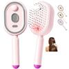 Generico 2026 All in One Misting Aqua Detangler Brush Electric Spray Air Cushion Massage Comb Self-Clean Liquid Water Mister Spray Bottle Hair Brush Scalp Oil Applicator Steam Wet Curly Wavy Hairbrush(Pink)