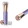 iMusthav Depilatore facciale da donna - Indolore 16 mm doppio anello galleggiante testa lama, portatile, rasoio elettrico ed epilatore per viso, labbra e mento impeccabili - con testa placcata oro 18