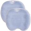 Generic 2 spugne per doccia e piedi per l'uso nella doccia, massaggio in silicone con ventose, scrubber per la schiena a parete per uomini e donne (blu)