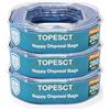 TopEsct EVOH - 3 cartucce di ricarica per pattumiera per pannolini, 5,5 m, antiodore, compatibili con Angelcare Dress-Up, Classic XL, Litter Locker (confezione da 3)