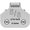 YAZIYIR Lame in acciaio inossidabile staccabili per la toelettatura di cani da compagnia,compatibili con Andis taglia 5/8 lunghezza di taglio 1/32 pollici(0,8 mm),compatibili con Oster A5/Heiniger/moser