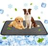ALKNOT Tappetino rinfrescante per cani, 100 x 70 cm Tappetino auto-raffreddante per cani, cuscino rinfrescante estivo tappetino per cani per casa, in viaggio o in auto (grigio scuro, XL-100 * 70 cm)