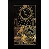 CreateSpace Independent Publishing Platf The Moon Tarot Card Notebook, Black and Gold - 120 blank pages - Moon Tarot Card Journal, Sketchbook, Diary (Tarot Card Notebooks): The Moon Tarot Card Notebook