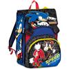 Seven Zaino Scuola Estensibile Big Sonic, Blu, 24L, Espandibile tramite zip, ...