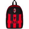 Seven Milan Zaino Doppio Scomparto, Rosso e Nero, Squadra Calcio, Tasca Front...
