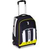Seven Juventus Big Trolley Scuola Fisso, Bianco e Nero, 2 in 1, Doppio Uso, T...