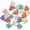 LIUXIN 30 Pezzi in Acciaio Inossidabile, Piccole Stelle Marine, Pesci, ciondoli smaltati Fai da Te, collane, Orecchini, Gioielli, Accessori per la Ricerca