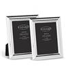 Edzard Set di 2 cornici Firenze per foto 13 x 18 cm, argentate, protette contro l'ossidazione, con 2 appendini