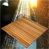 Generic Tappetino da doccia antiscivolo in teak, perfetto per interni ed esterni, per piscina, spa, sauna, patio, resistente, impermeabile, elegante e sicuro