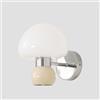 Generic Applique da Parete Moderne in Vetro Opalino Stile Vintage Rustico Lampada da Parete per Camera da Letto Lampada da Notte Color Crema A Forma di Fungo per Cameretta dei Bambini Ingresso E Corridoio