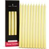 Zan Village Homeware Candele coniche per cena confezione da 10 - Oro