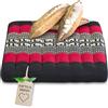 livasia cuscino coprisedia grande - 50x50x6cm - cuscino per pavimento indoor/outdoor, cuscino meditazione yoga, mobili in pallet, cuscino impunturato per sedia e panchina (Nero/Elefanti)