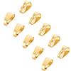 UNICRAFTALE 80 pz Golden Snap On Bails Pinze in Acciaio Inossidabile Ciondoli Bails Connettori Hook Ciondoli Fermagli per Ciondoli Ciondoli Gioielli Neckalce Fai da Te 7x3.5x3.2mm, Hole 6x3 mm
