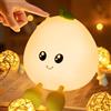 XUNIVERS Lampada da Comodino Notturna LED in Silicone per Bambini - Luminosità Regolabile, 3 Modi d'Illuminazione, Touch Portatile Senza Fili a Batteria