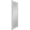 Mirrors and More Specchio rettangolare da parete Vicky con cornice in argento bianco 50 x 150 cm