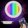 Tnfeeon Plafoniera da Incasso a Soffitto RGB Dimmerabile 5W 10W Telecomando in Alluminio per l'ambiente Domestico, luminosità del Colore Regolabile Facile Installazione in Camera da Letto Soggiorno