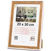 3-B Cornice portafoto Salo Duo - Marrone (rovere) / bianco - 20 x 30 cm - Cornice in legno - Cornice per foto - Cornice verticale con vetro acrilico
