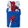 Jay Franco Kids Marvel Spider-Man Include un lenzuolo e una federa - Biancheria da letto morbida e confortevole per la decorazione della camera, prodotto con licenza ufficiale, blu, 3 pezzi singolo