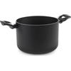 H&H Pentola Titan Ø20 cm in Alluminio Nero - Rivestimento Antiaderente Pfluon PFOA Free, Fondo per Induzione, Compatibile con Tutti i Piani Cottura