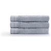 COGAL® - Set 3xAsciugamani 500 gr/mq Modello Essentia - 3 Ospiti 40x60 cm - Spugna 100% Cotone, con Riccio Alto, Morbido e Ultra Assorbente - SOFT GREY