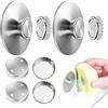 Eiyptzbqm 2 Pezzi Porta Saponetta Bagno Magnetico Semplice con 4 Portasapone di Ricambio Portasaponetta Galleggiante Parete supporto Adesivo Senza Foratura Porta Sapone per Doccia Piano Cucina e Bagno Argento