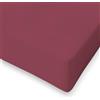SpazioTessile - Lenzuolo con Angoli Matrimoniale Cotone Certificato Oeko-Tex, Lenzuola Matrimoniali Cotone con Elastico, Lenzuolo Sotto con Angoli, Made in Italy - 160x210 Angolo H25cm, Vinaccia