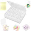 FAREASTSHOP 30 Pezzi Piccole Scatole Plastica Trasparente con Coperchio 5,5 x 5,5 x 2cm Mini Contenitori Portaoggetti per Organizer Perline Gioielli e Oggetti Artigianali