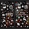 XIANGLONGY 245 Pcs Vetrofanie Natalizie, Che può Essere Riutilizzato per Usare Adesivi Natalizi per Finestre, Doppio lato, Adesivi Natale Finestre in PVC, Alce di Natale Fiocco di Neve Adesivi per Finestre