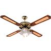 todofácil tiendas Ventilatore da soffitto 52 con lampada di 3 lampadine