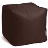 Avalon - Pouf Poggiapiedi CUBO Jive, Puff Poggiapiedi Divano quadrato, Pouffe Imbottito in Tessuto Tecnico Resistente e Antistrappo, Comodo e Impermeabile, Made in Italy (45cm-Marrone)