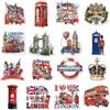 GalaVee 16 Calamite per Frigo Londra, Magneti per Frigorifero a Tema Icone di Londra, Inghilterra, Decorazioni Magnetiche per Ufficio, Regali Souvenir