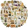 AIRNOGO Adesivi 100 pezzi Stickers Vintage Bellissimi Tema Retro Nostalgia Vinile Impermeabili Adesivi Decorativi per Computer Portatile Cellulare Diario Skate Valigia Tazze Caschi Macchina Mtb Moto Chitarra