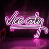 Maimeili Aperto Benvenuto LED Segni al neon Colorati Happy Hour Neon Art Lampade da parete Acrilico dimmabile Illuminazione per camera da letto Uomo Cave Bar Pub Party Wall Decor