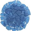 QYGL Bicchiere di mare per artigianato, 400 ml, in vetro di vetro smerigliato blu scuro, riempitivo per vasi e ornamento per acquario, forniture fai da te per arte, matrimoni in spiaggia e decorazioni