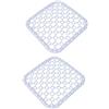 tooloflife 2 PZ Cucina Lavandino, PP Plastica Grande Lavandino Protector Mat Pratico Scolapiatti Scolapiatti Regolare Tappetino Antiscivolo, Bianco
