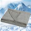 VK·LIVING Coperta termica estiva double face con arc-chill giapponese 3.0 Q-Max ≥ 0,5, leggera, traspirante, rinfrescante, per letto, divano, viaggio, adulti, bambini, 200 x 220 cm, colore grigio